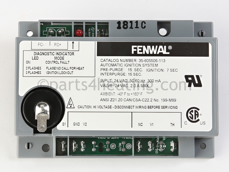 Parts4Heating.com: Fenwal 35-605506-113 Ignition Control Module