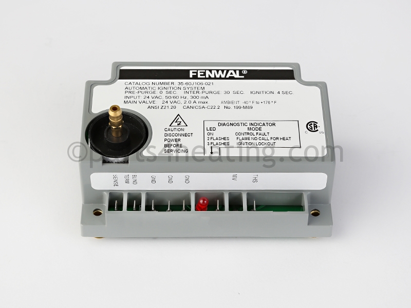 Parts4heating.com: Fenwal 35-60J106-021 Ignition Control Module